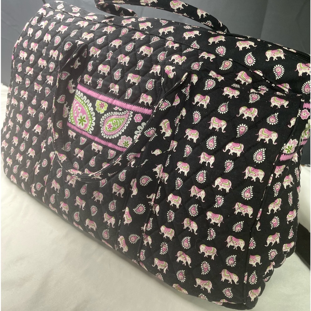 Vera Bradley Large Duffle Bag Pink Elephants